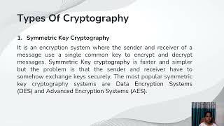 Cryptography and its Types