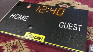 Bodet Scoreboard Wired Setup Overview