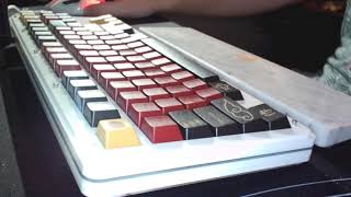 Sound Test - Stacked TKL, GMK Red Samurai, Holy Pandas