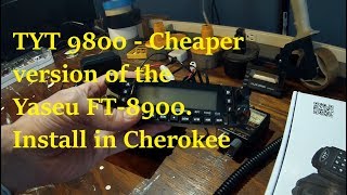 Installing TYT 9800 HAM radio in Jeep Cherokee XJ