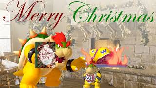 Wario dies in Bowser's fire place while trying to steal his Christmas presents