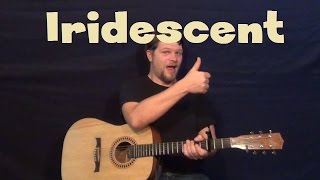 Iridescent (Linkin Park) Easy Guitar Lesson How to Play Tutorial Chords Strum Licks