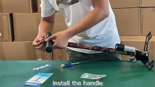 air gun rifle hatsan pcp pump Installation testing vedio