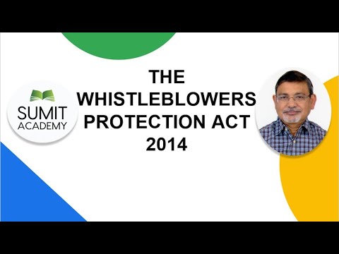 The WhistleBlowers Protection Act 2014 - YouTube