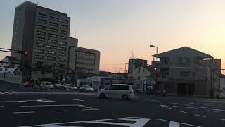 夕陽ライブ1009@岡山市北区・17時27分頃「体育の日の夕陽」(リックン)