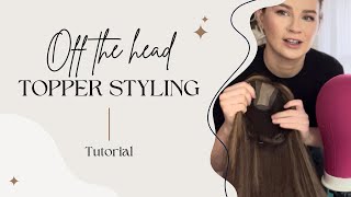 Hair topper styling NO pins required | Upgrade Courtney| Uniwigs