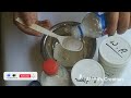 ব্লকপ্রিন্ট হ্যান্ডপেইন্টের সাদা রং তৈরি white paste হোয়াইট পেস্ট দিয়ে সাদা রঙ তৈরি পদ্ধতি