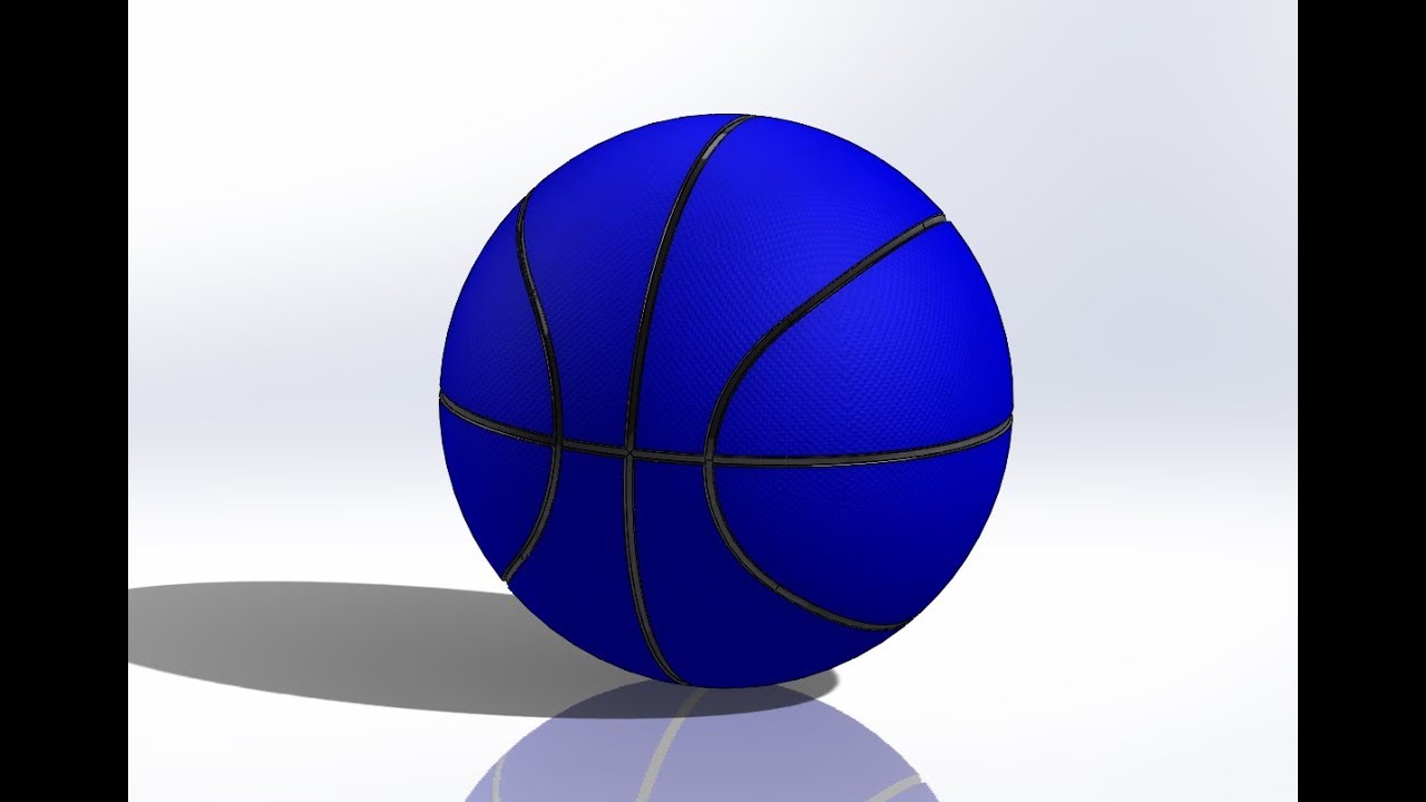 Basket Ball In SolidWorks Tutorial - YouTube