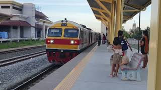 รวมรถไฟรอบเย็นบ้านโป่ง ด่วนพิเศษทักษิณารัถย์31 254 ด่วนพิเศษทักษิณ37/45 เร็ว169 262