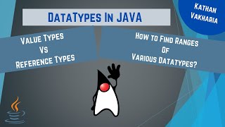 Data Types In JAVA | Value Types Vs Reference Types | JAVA tutorial for beginners | Video-4