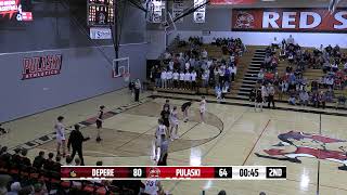 RSN Pulaski High School vs DePere High School Mens Varsity Basketball