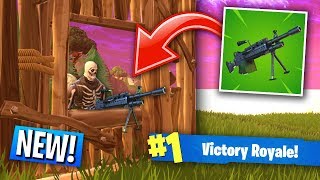 new lmg weapon in fortnite battle royale mount on walls in fortnite - fortnite lmg release date
