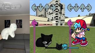 FNF Vs Maxwell The Cat In Real Life But Maxwell Turn Into Plush