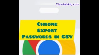 How to Export Saved Passwords in Google Chrome?