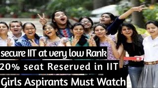 Benefits of 20% Reservation for girls Aspirants 🔥|Being IIT ian