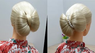 이런 리본머리 본 적 있나요? 머리에 나비가 앉아 있어요.  ribbon hairstyle