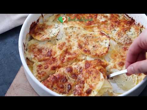 Recipe for cheese turnip and potato gratin