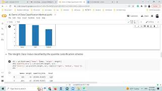 equal interval and quantile classification schemes with Python