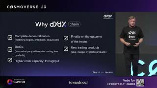 Cosmoverse Istanbul - Charles Keynote - Why dYdX Chain \u0026 dYdX v3 reaching $1T