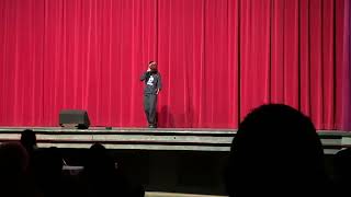 me beatboxing at the dinuba talent show on Feb