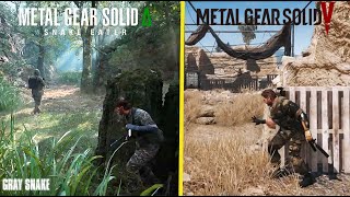 COMPARAMOS METAL GEAR SOLID 3 Δ DELTA: SNAKE EATER vs MGS V:TPP