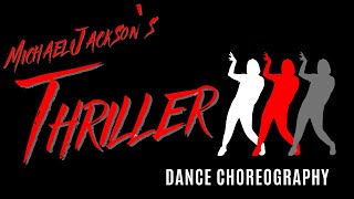 "THRILLER" Dance Choreography | Michael Jackson | Beginner Dance Tutorials THRILLER - PARTS 1 & 2