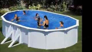 Piscine hors sol Piscineo Start ovale avec filtration à sable - Gre Fidji