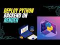 How to Deploy a FastAPI Server on Render | Step-by-Step Python Backend Hosting