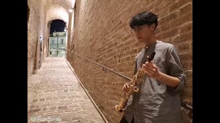 《月半小夜曲》萨克斯演奏 录制于意大利街道的路灯下/SAX