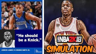WHAT IF THE KNICKS DRAFTED DENNIS SMITH JR.|NBA 2K18 SIMULATION