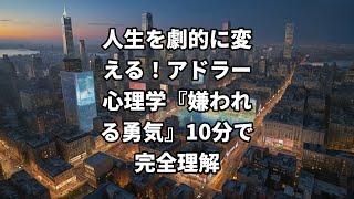 人生を劇的に変える！アドラー心理学『嫌われる勇気』10分で完全理解