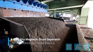 BAS® Magnetite Beneficiation via Drum Magnetic Separator