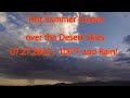 Hot Summer Dramatic Sunset over Mojave Desert 106°F with Rain | Peaceful Visual Meditation