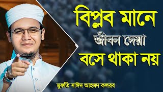 বিপ্লবী গজল । Biplob Mane Jibon Deya । বিপ্লব মানে জীবন দেয়া || মুফতি সাঈদ আহমদ কলরব ||Bangla Waz |