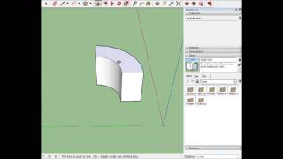 Curved ramp Sketchup tutorial