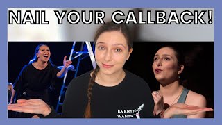 Beginner Tips to NAIL YOUR MUSICAL THEATRE CALLBACK! - Theatre Beginner Tips!