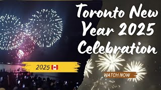 New Year's 2025 : Toronto puts on vibrant firework display over waterfront #2025