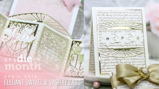 Spellbinders April 2019 Amazing Paper Grace Die of the Month – Elegant Swivel and Sashay Card