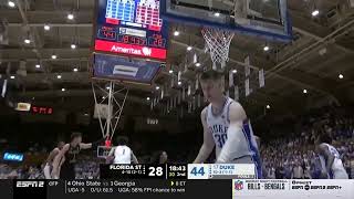 Caleb Mills vs DUKE 18 PTS      12.31.22