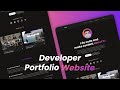 How To Make A Portfolio Website Using HTML CSS JavaScript | Complete Responsive Website Design