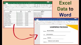 Getting Names from Excel to Word | Generate Names for Certificates and other Forms Easily