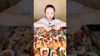 Eat Spicy Octopus🦀🦐Fisherman eating delicious seafood boil! 🦞🐟