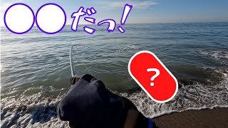 海藻かと思ってたらまさかの・・・【釣り】【サーフ】