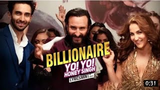 Billionaire - Yo Yo Honey Singh New Song| Baazaar| Billionaire status| Billionaire Whatsapp status