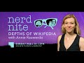 Nerd Nite: Depths of Wikipedia with Annie Rauwerda