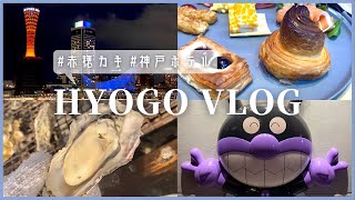 【Vlog】アラサー独身女｜赤穂牡蠣食べ放題｜神戸ハーバーランド｜ザロイヤルパークキャンバス神戸三宮ホテル紹介｜ドンキで漢気｜野生の鳥は怖いという話