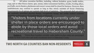 Stay out: Two north Georgia counties say no to many amid coronavirus outbreak