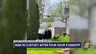 One arrested after threats led to hours long standoff