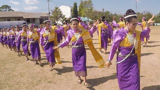 กลองยาวอีสานบ้านเฮา รำเปิดงานบุญคูนลานลืออำนาจ ปี63