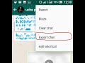 How to Export WhatsApp Chat History for Android